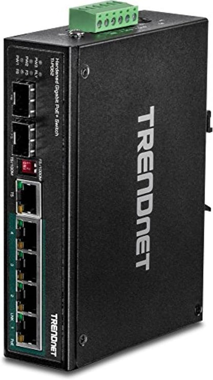 Commutateur Gigabit PoE+ industriel renforcé à 6 ports TRENDnet TI-PG62
