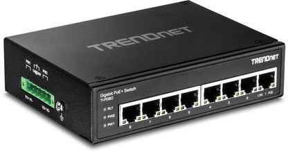 Commutateur industriel Gigabit PoE+ 8 ports TRENDnet TI-PG80