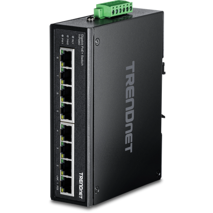 Commutateur industriel Gigabit PoE+ 8 ports TRENDnet TI-PG80
