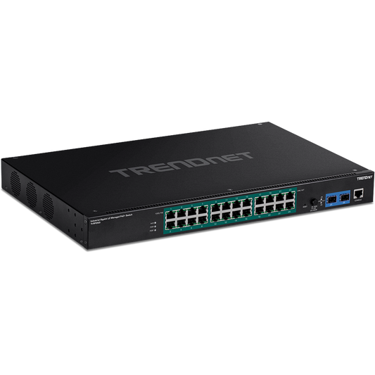 TRENDnet TI-RP262I 26-Port Industrial Gigabit L2 Managed PoE+ Switch