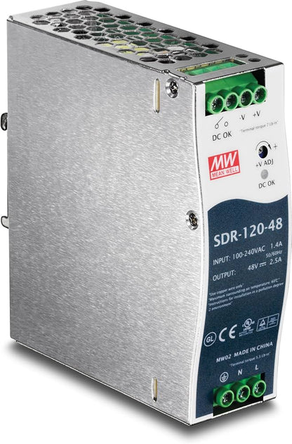 TRENDnet TI-S12048 48V 120W DIN-Rail Industrial Power Supply