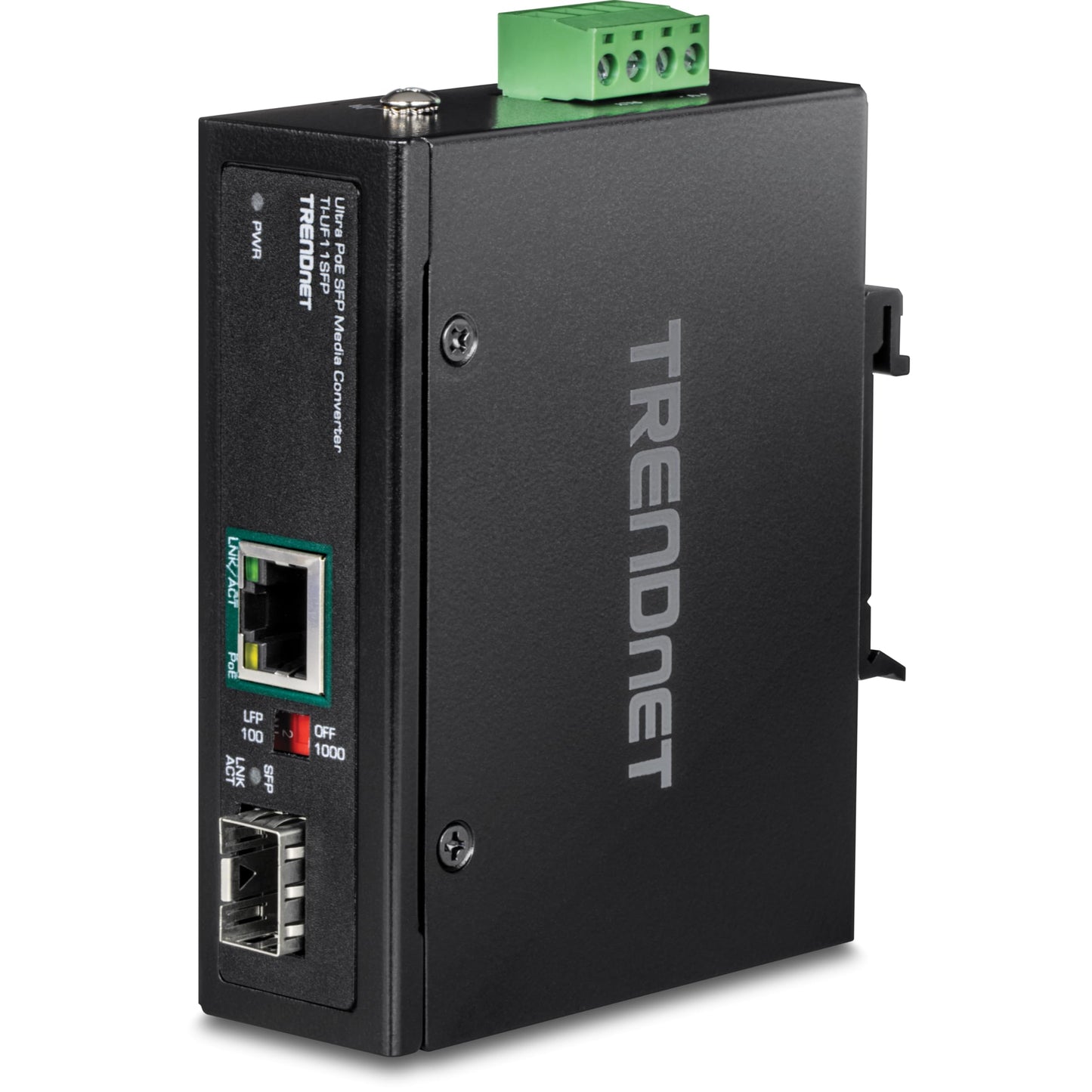 Convertisseur SFP industriel vers Gigabit UPoE TRENDnet TI-UF11SFP