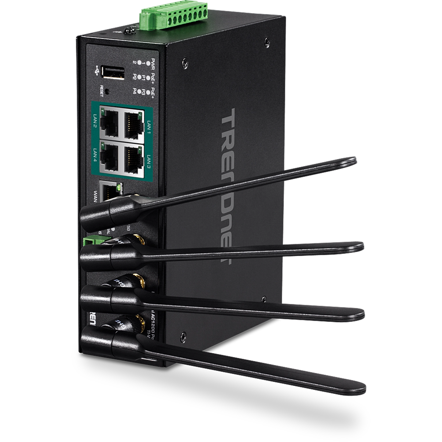 TRENDnet TI-WP100 Industrial AC1200 Wireless Gigabit PoE+ Router