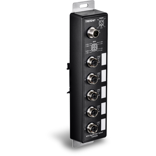 TRENDNET TI-XPG50 5-Port Industrial EN50155 M12 Switch