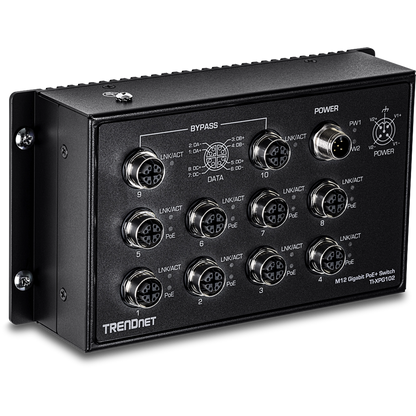 TRENDNET TI-XPG50 5-Port Industrial EN50155 M12 Switch