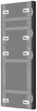CHIEF UNILUMINS U-PANEL-S 3 Cache latéral haut pour série UpanelS/XT