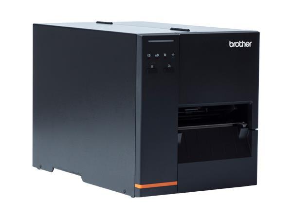 The Brother TJ4020TN is a high-performance 4.7" industrial thermal transfer printer designed for durability and efficiency. Featuring a 203 dpi resolution, it delivers fast print speeds of up to 10 inches per second and includes versatile connectivity options such as USB, Host-USB, LAN, and Serial interfaces. Backed by a 2-year Premier Warranty, it is TAA-compliant and built in Taiwan for robust, long-term performance.