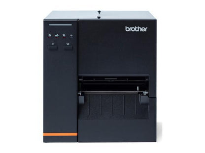 The Brother TJ4020TN is a high-performance 4.7" industrial thermal transfer printer designed for durability and efficiency. Featuring a 203 dpi resolution, it delivers fast print speeds of up to 10 inches per second and includes versatile connectivity options such as USB, Host-USB, LAN, and Serial interfaces. Backed by a 2-year Premier Warranty, it is TAA-compliant and built in Taiwan for robust, long-term performance.