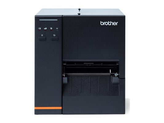 The Brother TJ4120TN is a compact, high-performance 4.7-inch thermal transfer industrial printer featuring 300dpi resolution, 7 inches-per-second print speed, and flexible connectivity. Designed for demanding business environments, it includes LED indicators and robust LAN, USB, and Serial interface options. This model comes with a 2-year Premier Warranty, making it a reliable solution for industrial label printing.