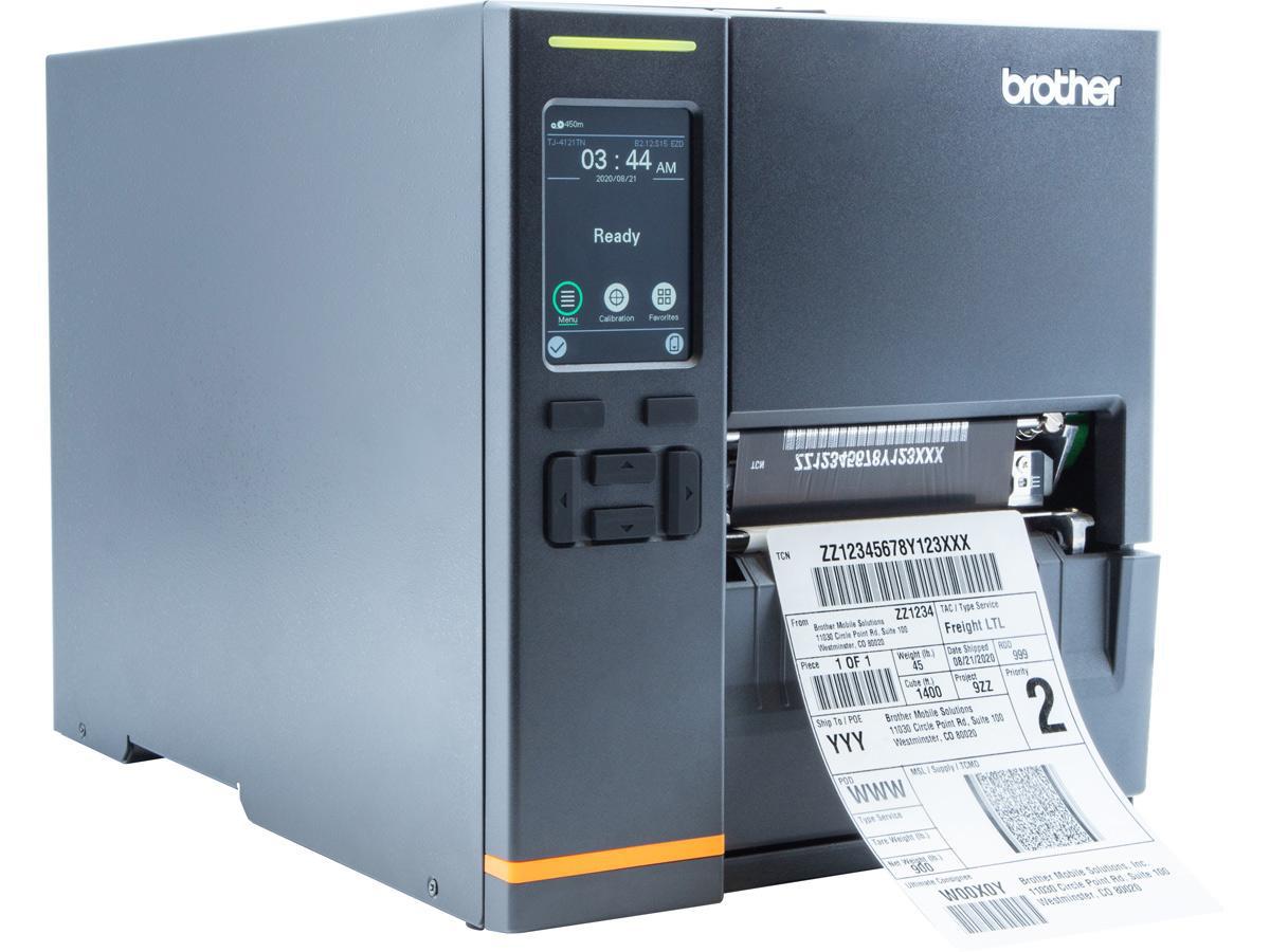 The Brother TJ4121TNWC is a 4.7-inch industrial thermal transfer label printer designed for high-performance environments. Equipped with a 300 dpi resolution, a color touch panel, multiple connectivity options including WLAN, LAN, USB, and Host-USB, this model streamlines label creation with speed and precision. Its 2-year Premier Warranty adds peace of mind for long-term use.