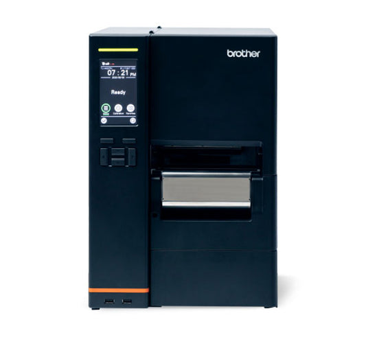 Imprimante d'étiquettes industrielle Brother TJ4422TN 4,5 pouces, 203 dpi, rembobinage, écran tactile