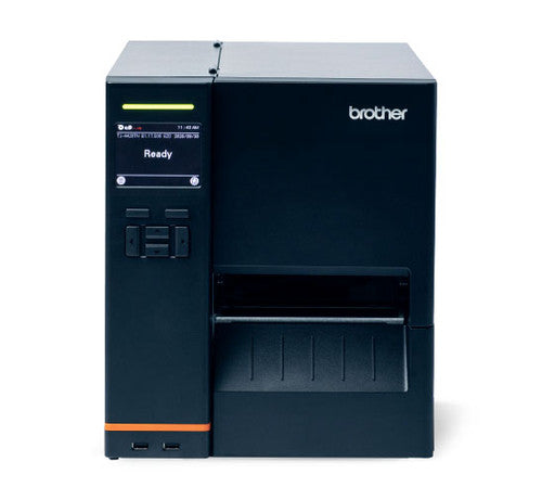 Imprimante thermique industrielle Brother TJ4520TNP 4,5 pouces, 300 dpi, avec fonction de décollement/rembobinage