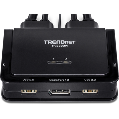 TRENDnet TK-220DPI 2-Port 4K DisplayPort KVM Switch