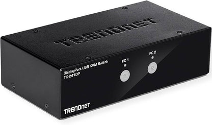 TRENDnet TK-241DP 2-Port DisplayPort KVM Switch, 4K UHD Support