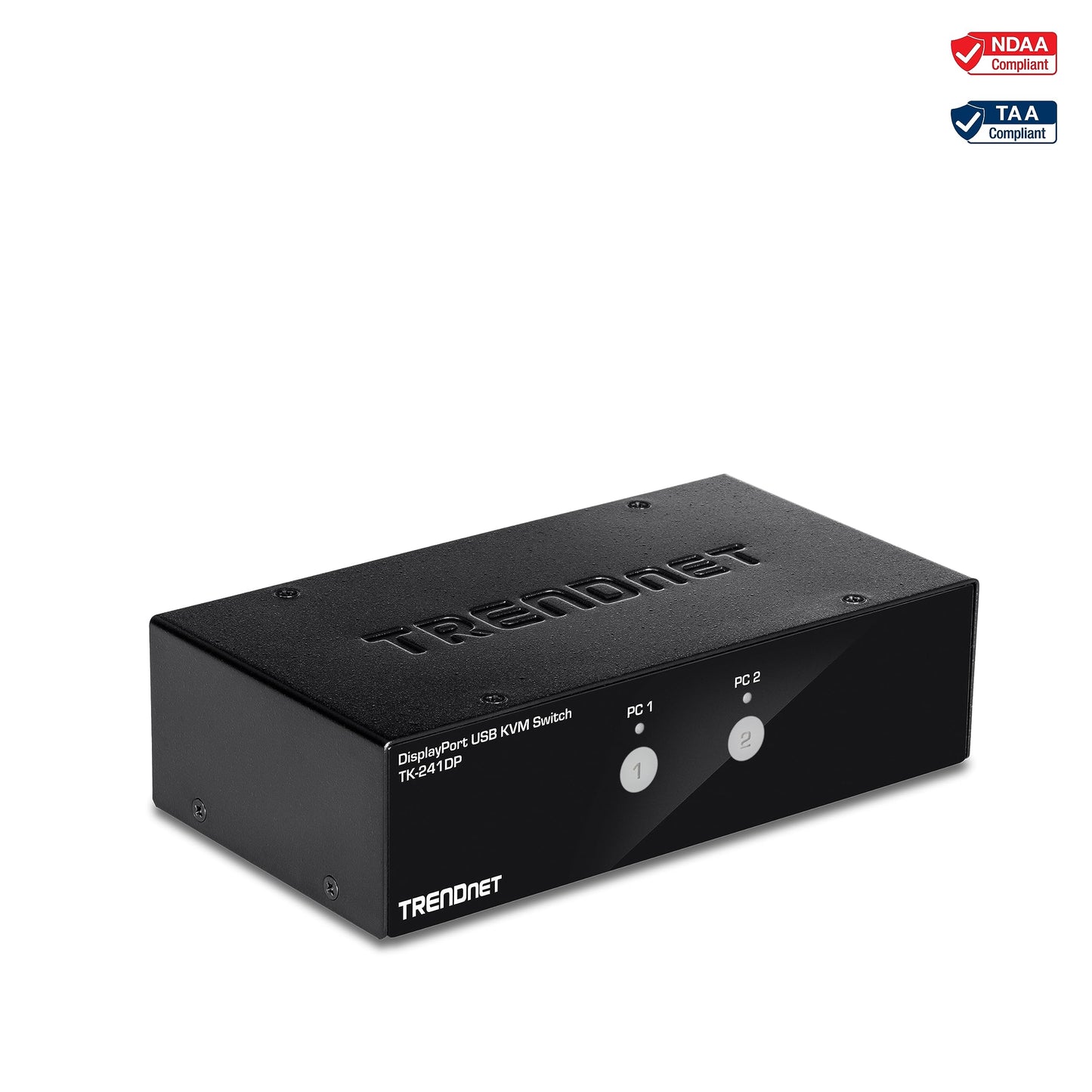 TRENDnet TK-241DP 2-Port DisplayPort KVM Switch, 4K UHD Support