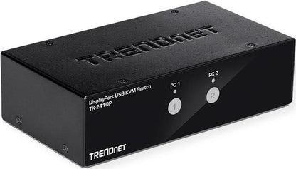 TRENDnet TK-241DP 2-Port DisplayPort KVM Switch, 4K UHD Support
