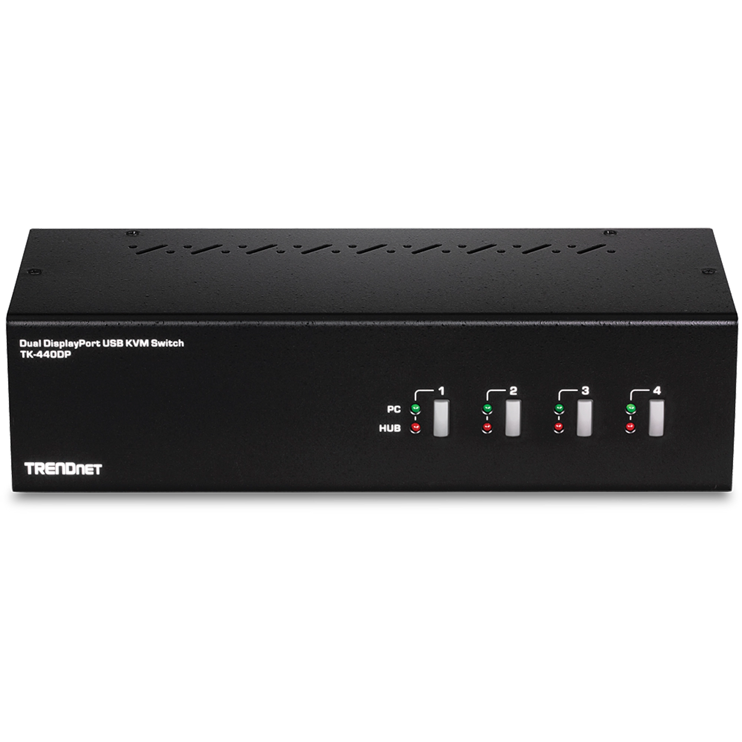 Commutateur KVM DisplayPort à 4 ports pour deux écrans TRENDnet TK-440DP