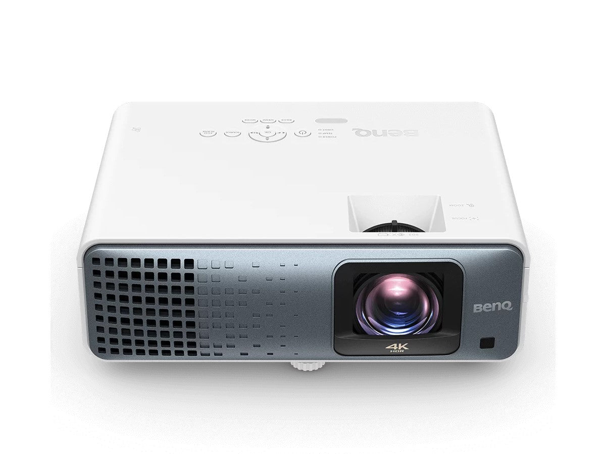 The BenQ TK710STI is a high-performance 4K Ultra HD laser projector delivering 3200 ANSI lumens, a 600,000:1 contrast ratio, and support for HDR and 95% Rec.709 color accuracy. With a short throw ratio of 0.69–0.83 and built-in 5W speaker, it's optimized for immersive big-screen viewing in home or business environments. HDMI 2.0b connectivity and a 3-year warranty add to its professional appeal.
