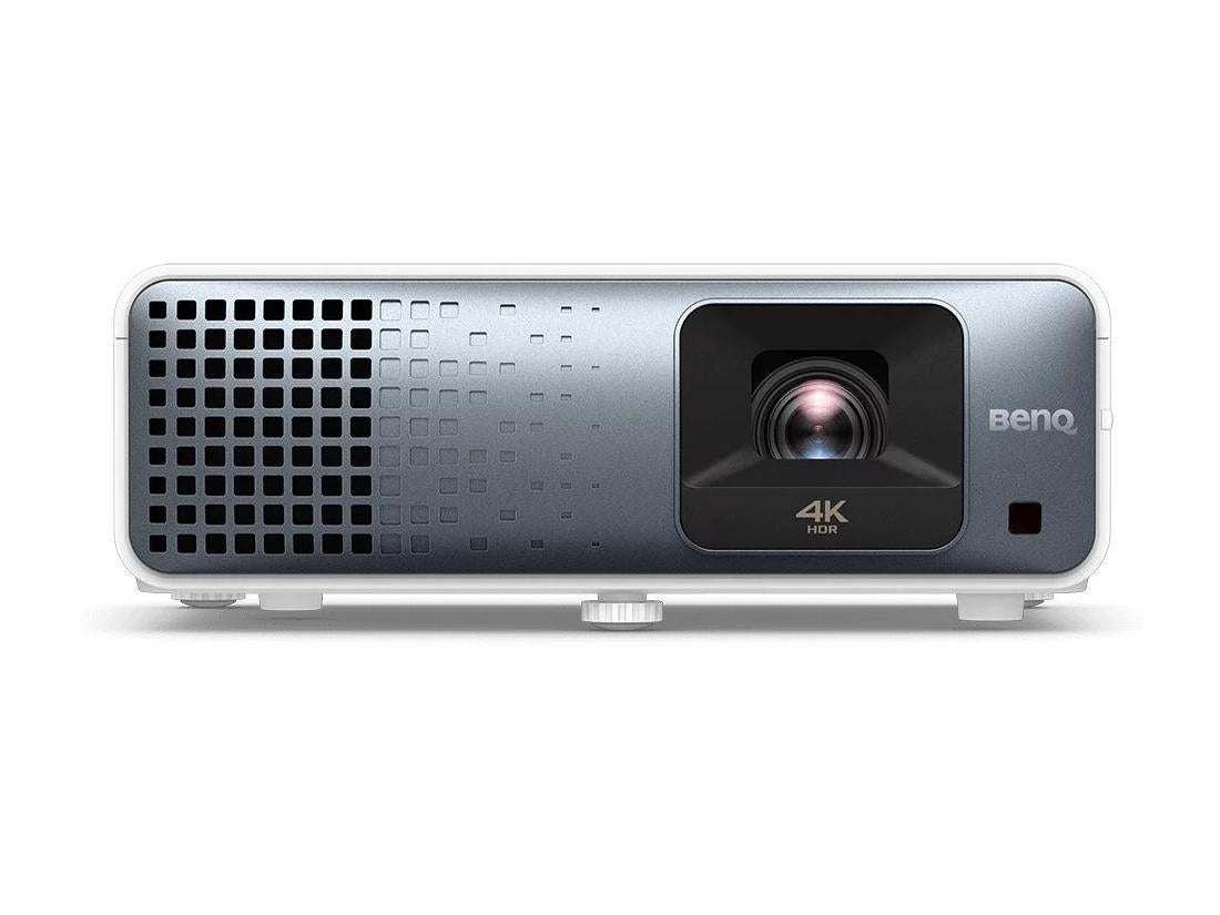 The BenQ TK710 is a high-performance 4K laser projector delivering 3200 ANSI lumens and a 600,000:1 contrast ratio, ideal for vibrant, detailed visuals. It offers excellent motion handling with fast response times and onboard Dolby Atmos speakers for cinematic audio. Designed for flexible installations, it supports horizontal and vertical keystone correction and includes a vertical lens shift for optimal positioning.