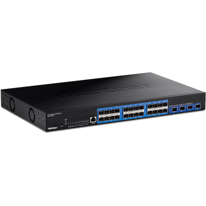 Commutateur SFP géré TRENDnet TL2-F70284 28 ports de couche 2 avec ports SFP+ 10G