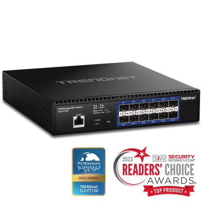 TRENDnet TL2-F7120 12-Port 10G SFP+ Layer 2 Managed Switch