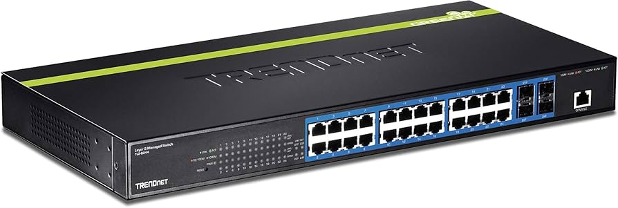 Commutateur Gigabit couche 2 à 24 ports TRENDnet TL2-G244