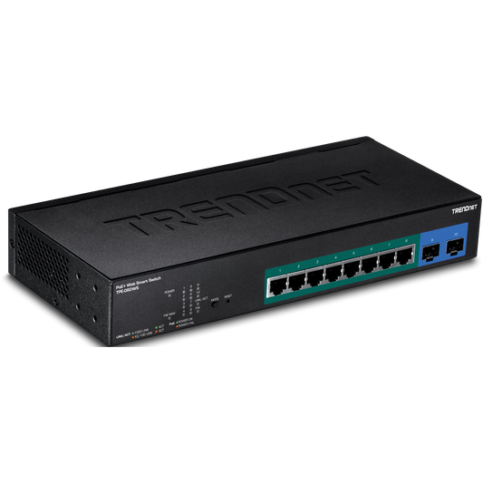 Commutateur Web intelligent PoE+ Gigabit 10 ports TRENDnet TPE-082WS