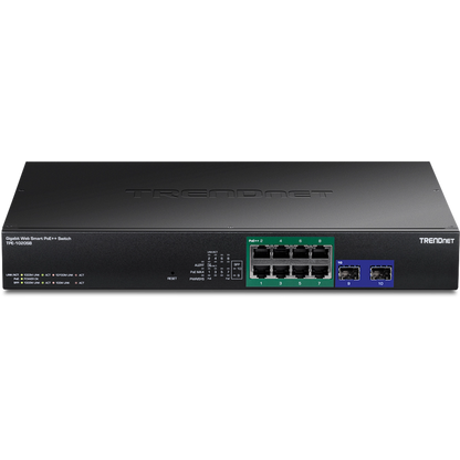 Commutateur Web Smart PoE++ Gigabit 10 ports TRENDnet TPE-1020SB