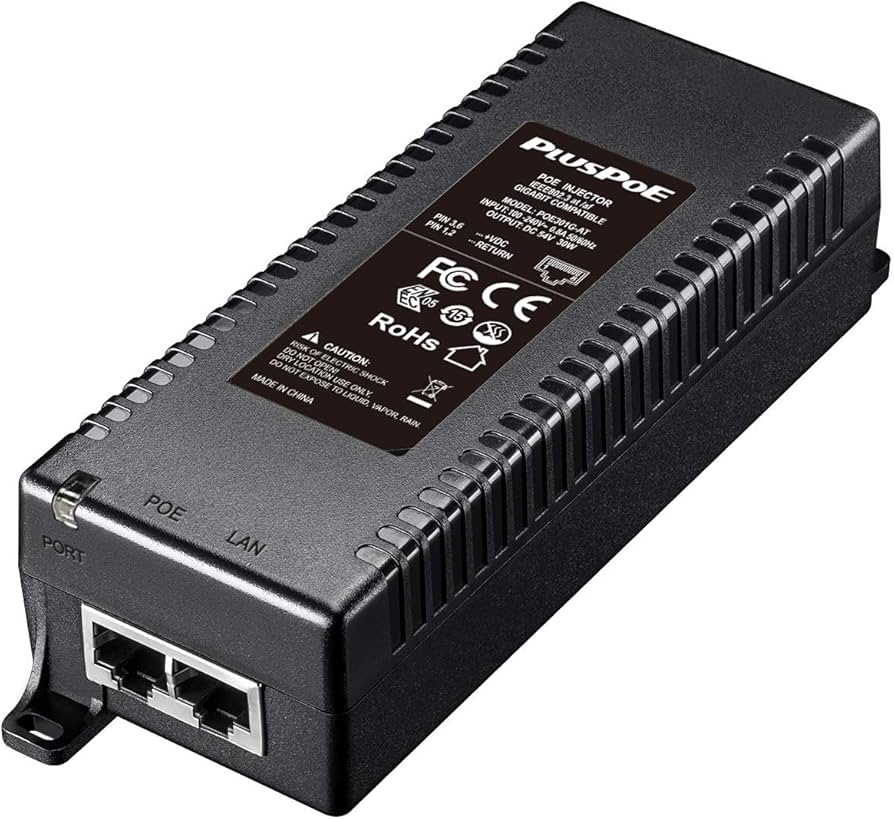 TRENDnet TPE-115GI PoE+ Gigabit Injector, 100–240V, 3-Year Warranty