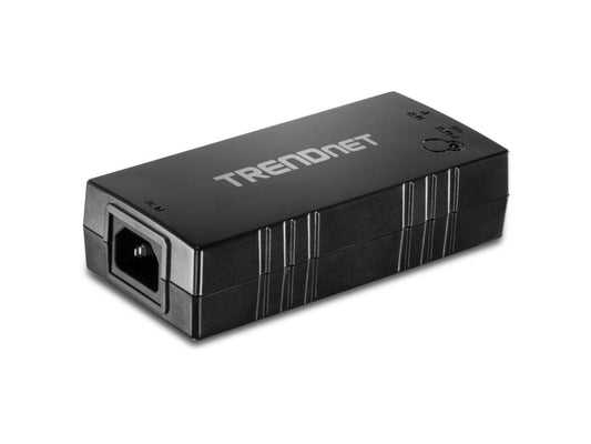 The TRENDnet TPE-115GI is a reliable PoE+ Gigabit Injector designed to convert a standard non-PoE Gigabit port into a PoE+ or PoE port. With integrated power supply and support for full duplex Gigabit speeds, this injector offers a cost-effective way to power network devices like IP cameras and access points over Ethernet. Operating in temperatures from 0°C to 45°C and built with TAA compliance, it ensures broad deployment compatibility.