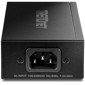TRENDnet TPE-219GI 2.5G PoE++ Injector – 90W, Metal Housing, 802.3bt, TAA Compliant