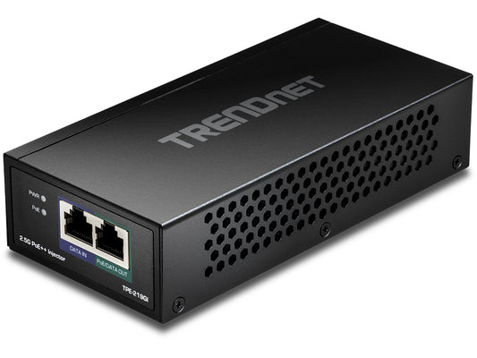 The TRENDnet TPE-219GI 2.5G PoE++ Injector delivers up to 90W of power using IEEE 802.3bt standards, making it ideal for high-power PoE devices. Engineered with a rugged metal housing and wall-mount capability, this injector ensures reliable deployment in office, industrial, or network edge environments. Backed by a 3-year warranty and full TAA compliance, it balances performance, durability, and government project readiness.