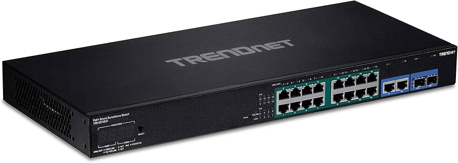 TRENDnet TPE-3018LS 18-Port Gigabit PoE+ Smart Surveillance Switch