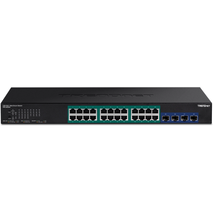 TRENDnet TPE-30284 28-Port Gigabit Web Smart PoE+ Switch with 10G SFP+