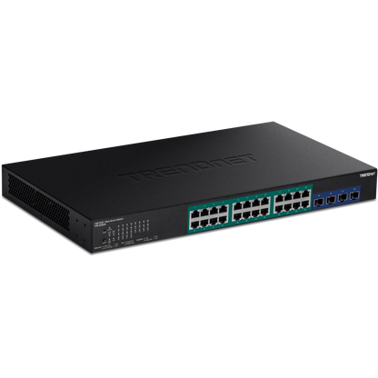 TRENDnet TPE-30284 28-Port Gigabit Web Smart PoE+ Switch with 10G SFP+
