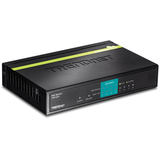 Commutateur Fast Ethernet 8 ports (4 PoE) TRENDNET TPE-S44