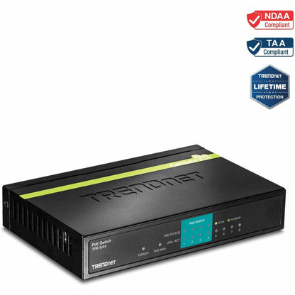 Commutateur Fast Ethernet 8 ports (4 PoE) TRENDNET TPE-S44
