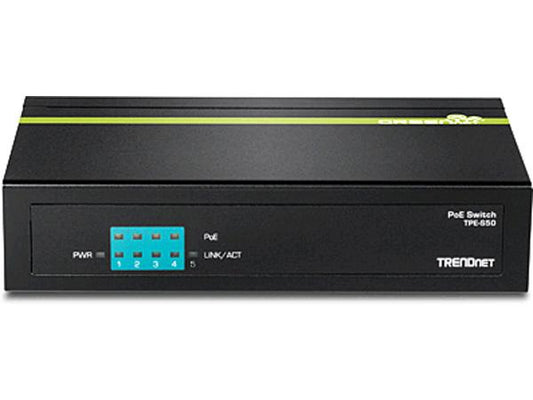 The TRENDnet 5-Port 10/100Mbps PoE Switch (31W) provides dependable Fast Ethernet connectivity combined with Power over Ethernet support for four devices. Designed to maximize operational efficiency in small office and surveillance environments, this switch ensures simplified power and data distribution through a compact form factor.