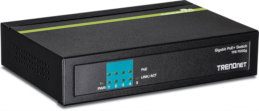 Commutateur PoE 5 ports 10/100 Mbit/s TRENDnet (31 W)