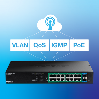 Commutateur PoE+ EdgeSmart Gigabit 18 ports TRENDNET TPE-TG182ES