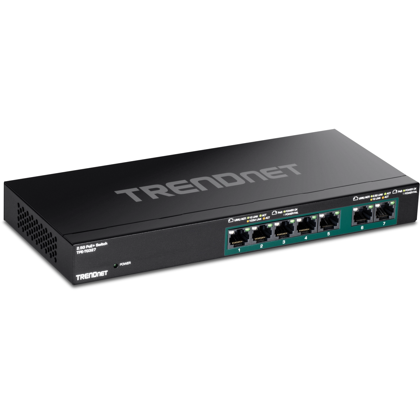 TRENDnet TPE-TG327 7-Port Multi-Gig PoE+ Switch