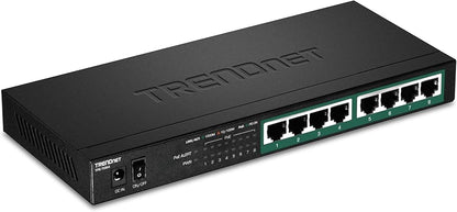 TRENDnet TPE-TG84 8-Port Gigabit PoE+ Switch, 120W