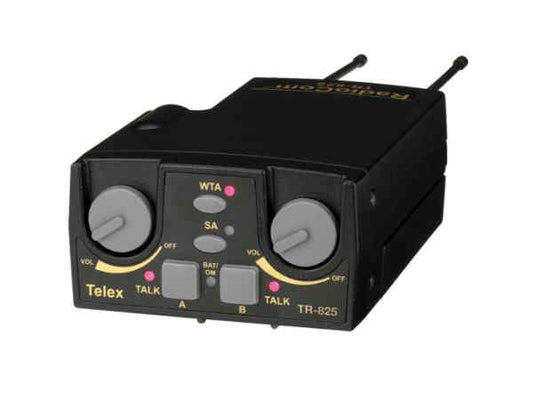 The BOSCH TR-825 F3 R5 US is a professional-grade UHF beltpack featuring two channels, a 5F headset, and operation in Band F3. Designed for use in portable audio applications, this system ensures reliable, high-quality audio transmission in demanding environments. Its compact form factor and robust build make it a dependable choice for critical communication needs.