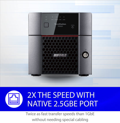 BUFFALO TeraStation 3220DN 16TB 2-Bay Desktop NAS