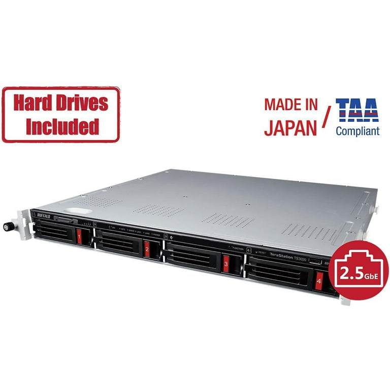 BUFFALO TeraStation 3420RN 16TB 4-Bay Rackmount NAS (TS3420RN1602)