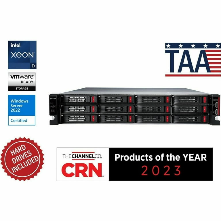 BUFFALO TeraStation 71210RH 32TB 12-Bay Rackmount NAS