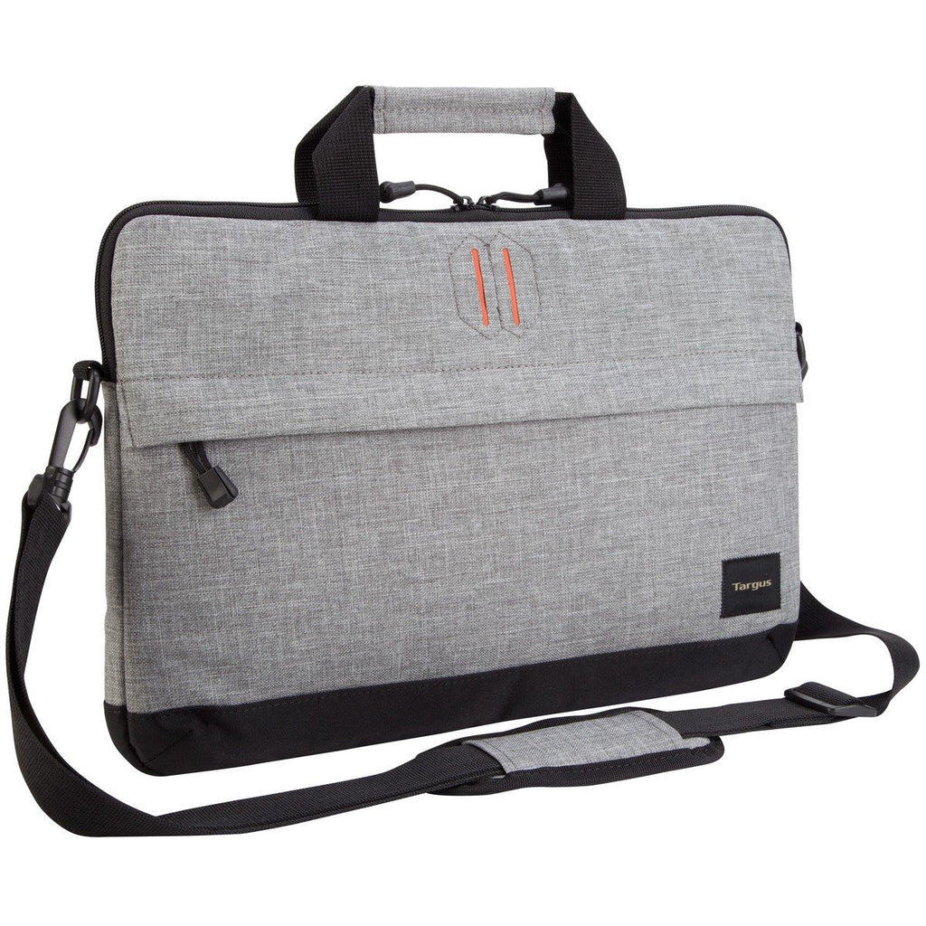 Sacoche de transport pour ordinateur portable Targus Strata Slipcase 15,6 pouces, couleur étain