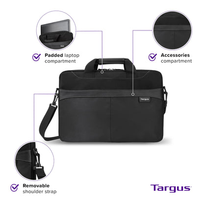 Étui TARGUS Business Casual, 15,6 pouces, noir (TSS898)