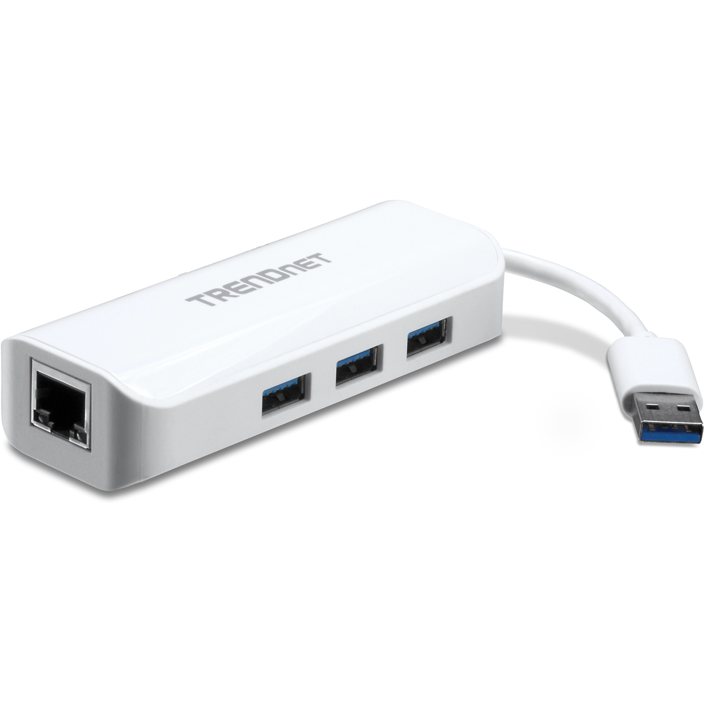 Adaptateur USB 3.0 vers Gigabit Ethernet TRENDnet TU3-ETGH3 + concentrateur USB
