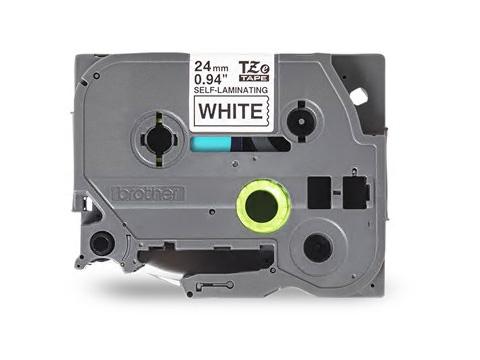 Brother's TZESL251 label tape is a high-quality self-laminating solution designed for precise and durable labeling. Measuring 0.94 inches wide and 26.2 feet long, it features a printable height of 0.37 inches with crisp black ink on a white background. Ideal for office labeling applications where longevity and clarity are essential.